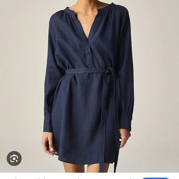 J.Crew Cabana Mini Dress in Linen Navy (NWT) J.Crew Cabana Mini Dress in Linen Navy (NWT)